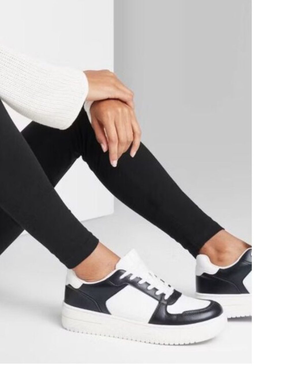 New Wild Fable Black & White Sneakers
